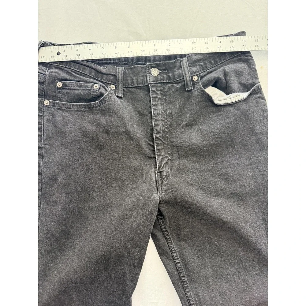 Levi's 550 Jeans Mens 38x29 Gray Dark Wash Relaxed Tapered Denim Pants Casual